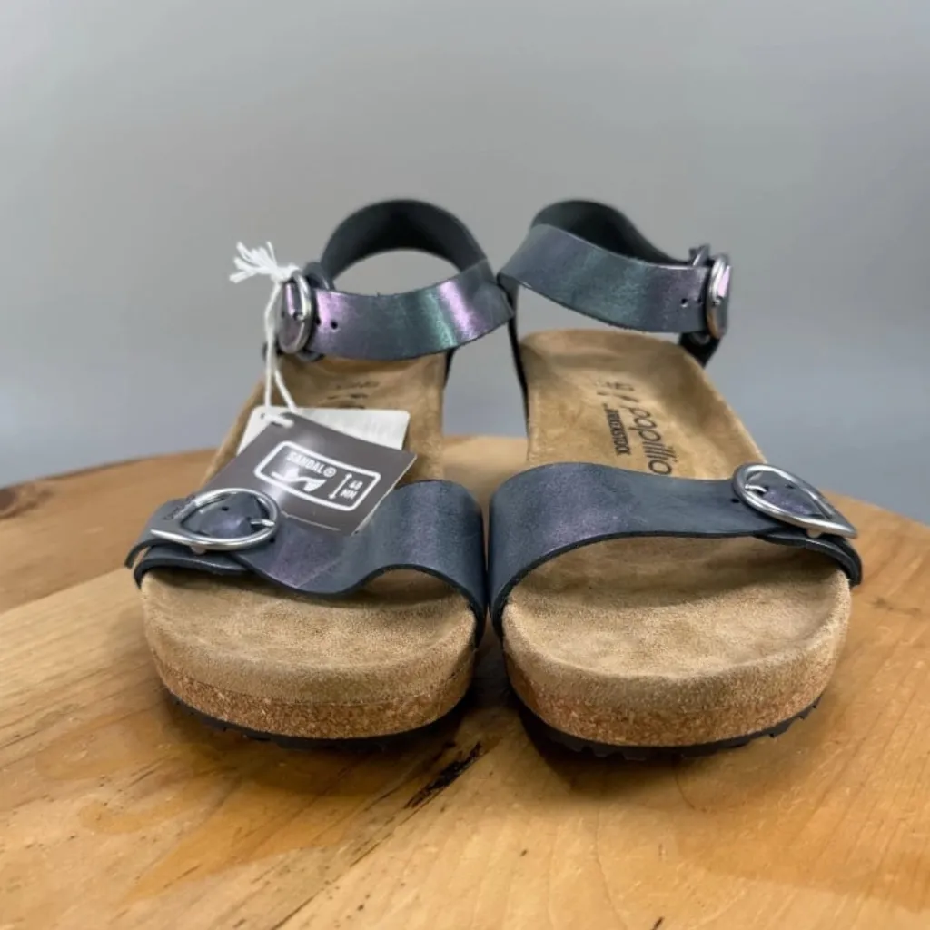 Papillio by Birkenstock Soley Womens Size 11 Wedge Sandals Metallic Silver NWT - Image 2
