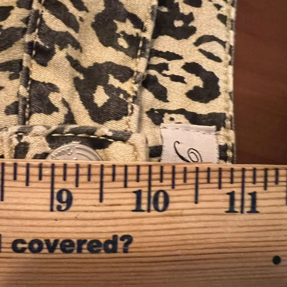 Royalty For Me Skinny Ankle Jeans Womens Size 12 Stretch Cheetah Mob Boss Wife - Image 10