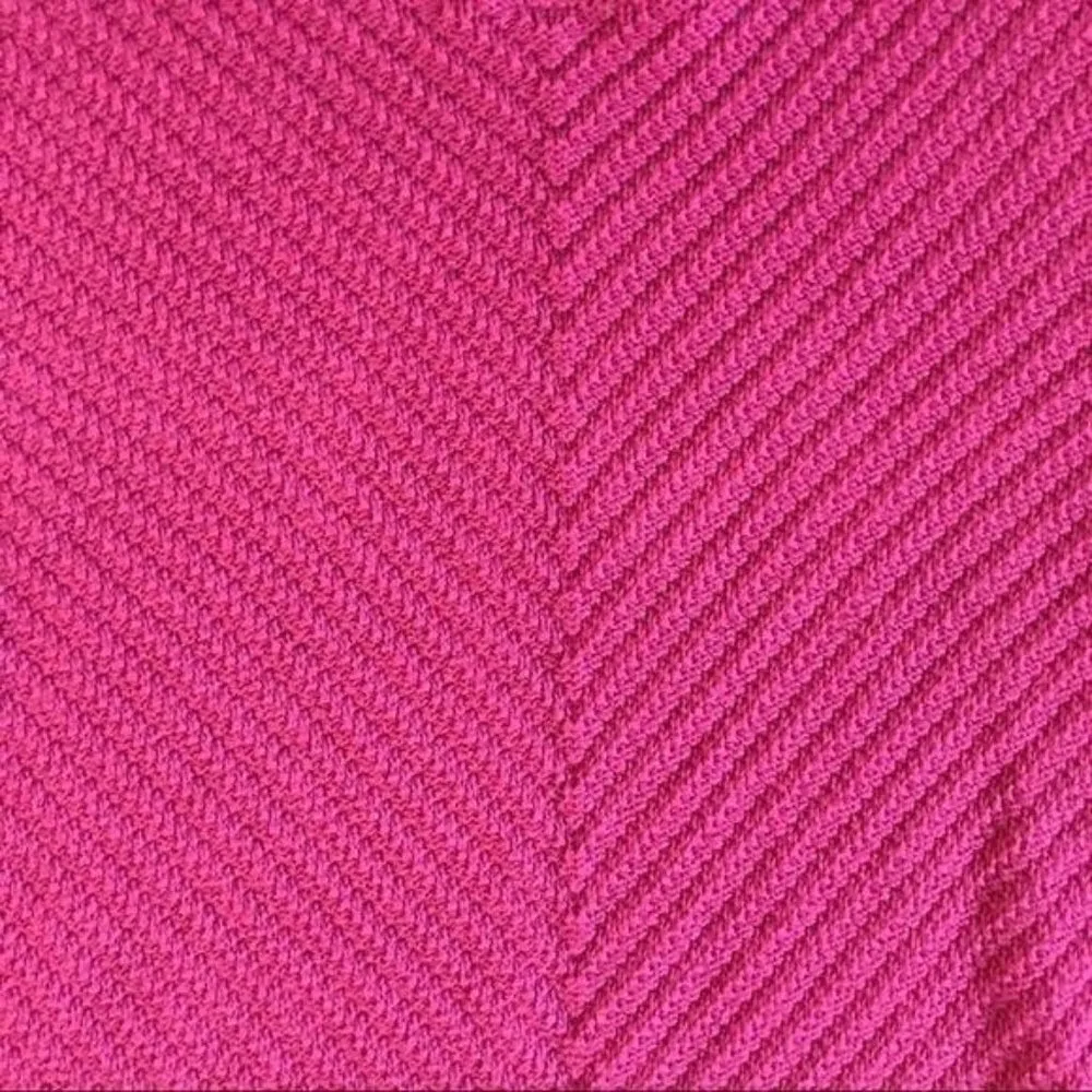 Pink banana republic woven long sleeve sweater chevron pattern small - Image 4