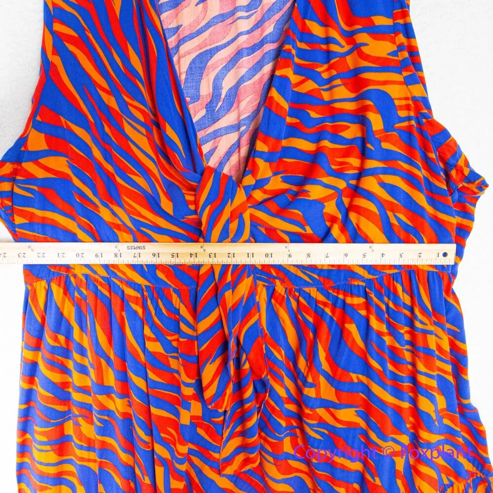 ELOQUII Tie Front Ruffle Hem long sleeve Mini Dress - LIZZO wore on SNL, size 28 - Image 10