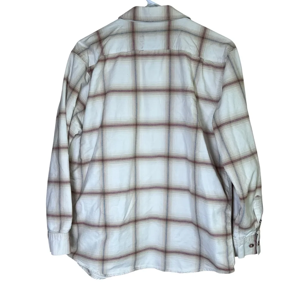 Bit & Bridle Ladies Western Plaid Button-up Shirt Collar Pocket Horse Sz Medium - Image 2