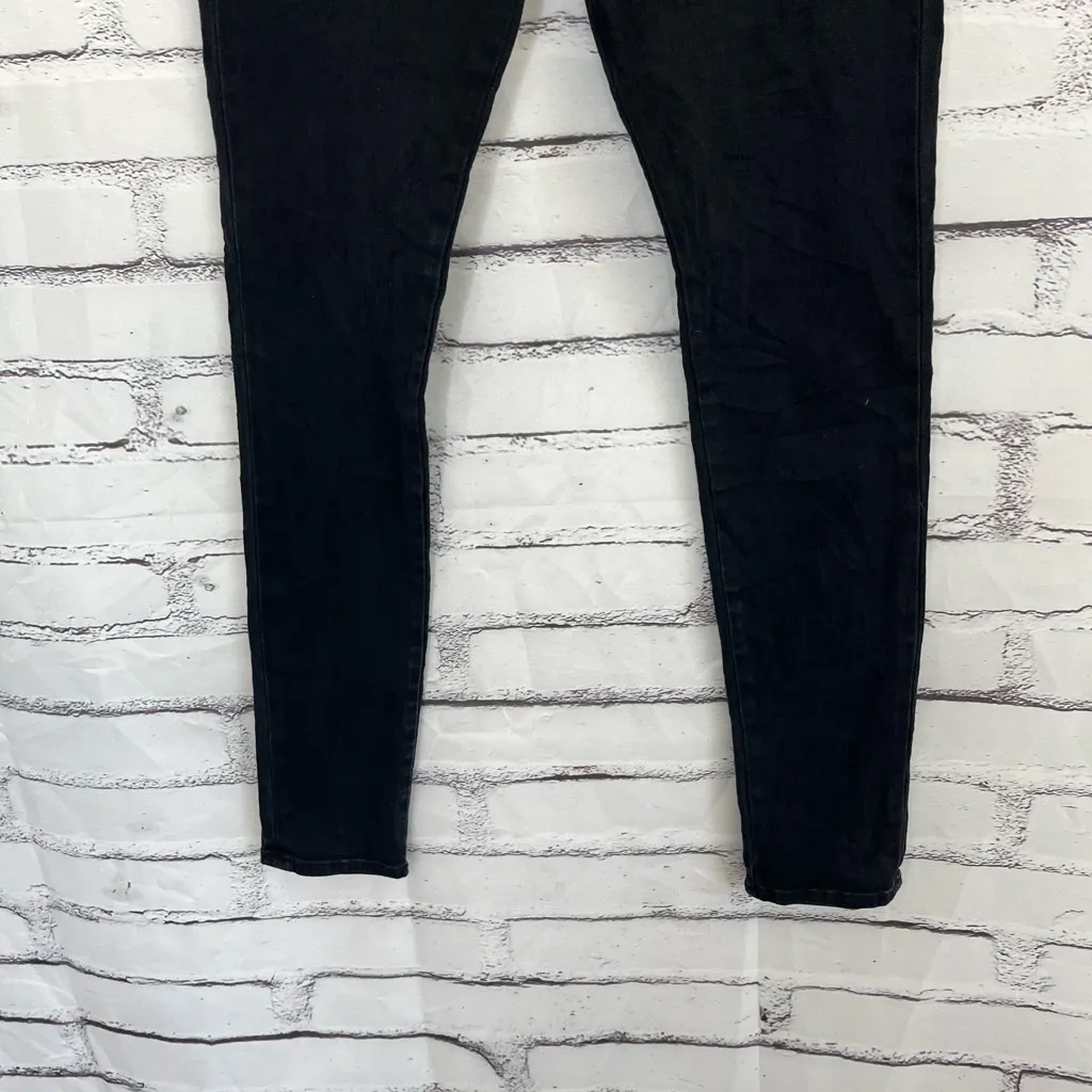 Hudson Roe Mid Rise Ankle Super Skinny Jeans Women’s 28 Dark Gray Stretch Denim - Image 4