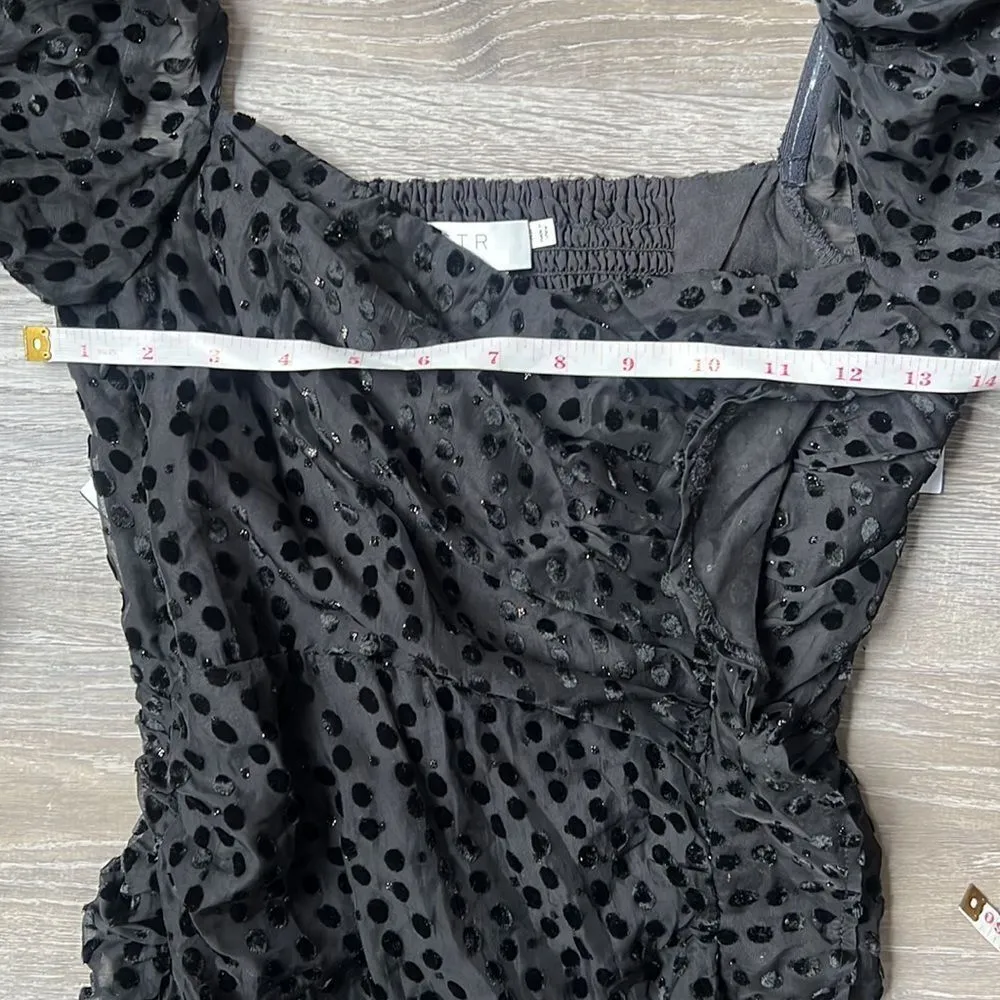 NEW ASTR the label Athens Dress Black Burnout - Image 11