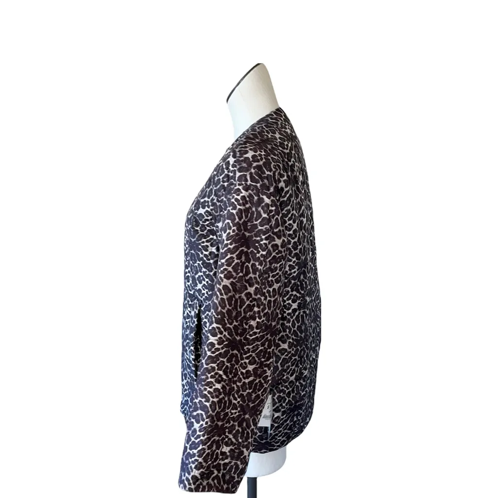 NWT ZARA REVERSIBLE ANIMAL PRINT PUFFER JACKET BLOGGERS FAV SMALL - Image 9