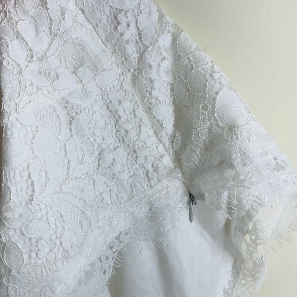 POL Coast Lace Bralette Crop Top White size L - Image 10