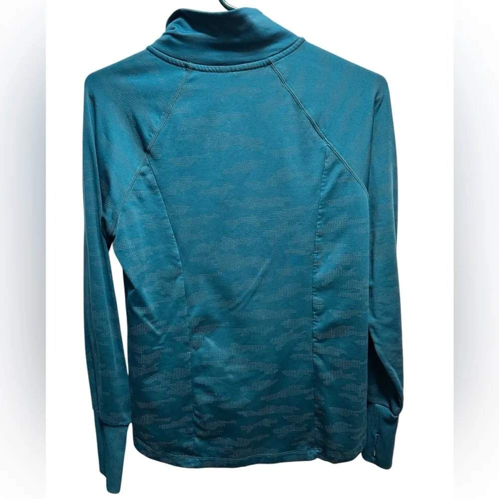 Avia  TURQUOISE QUARTER ZIP PULLOVER TOP - Image 2