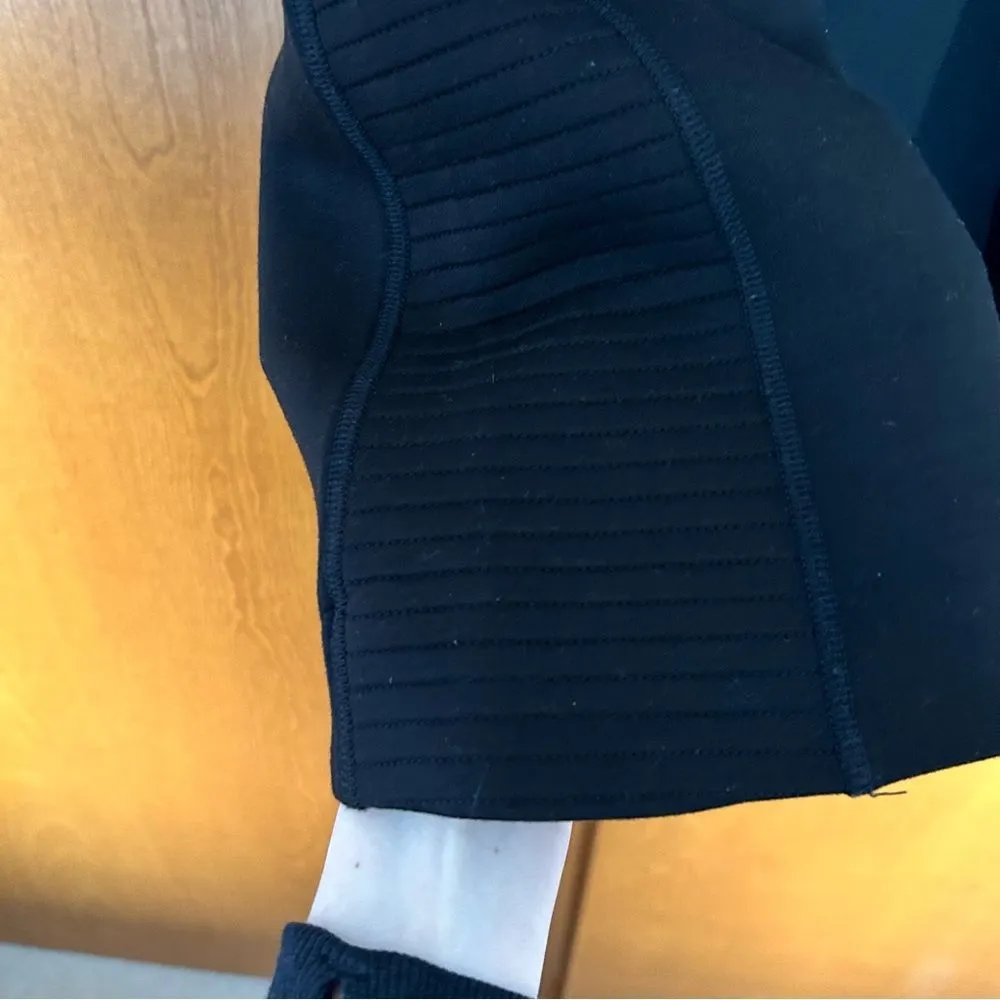 Aje Athletica Scuba Knit Sleeveless Mini Dress in Black Size 18 - Image 3