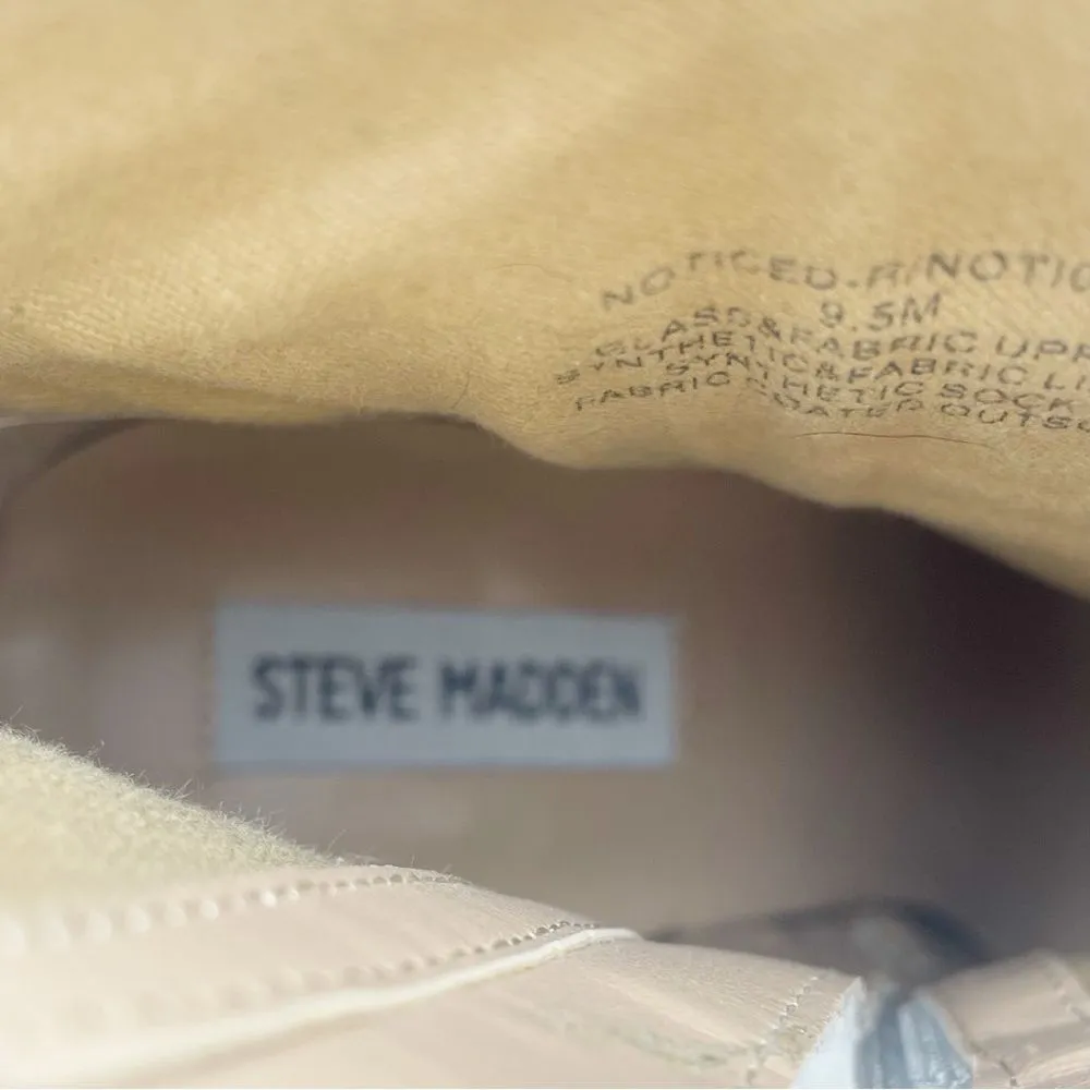 Steve Madden  Noticed Rhinestone Boots Pointed Toe Block Heel Bling Boot Size 9.5 - Image 11