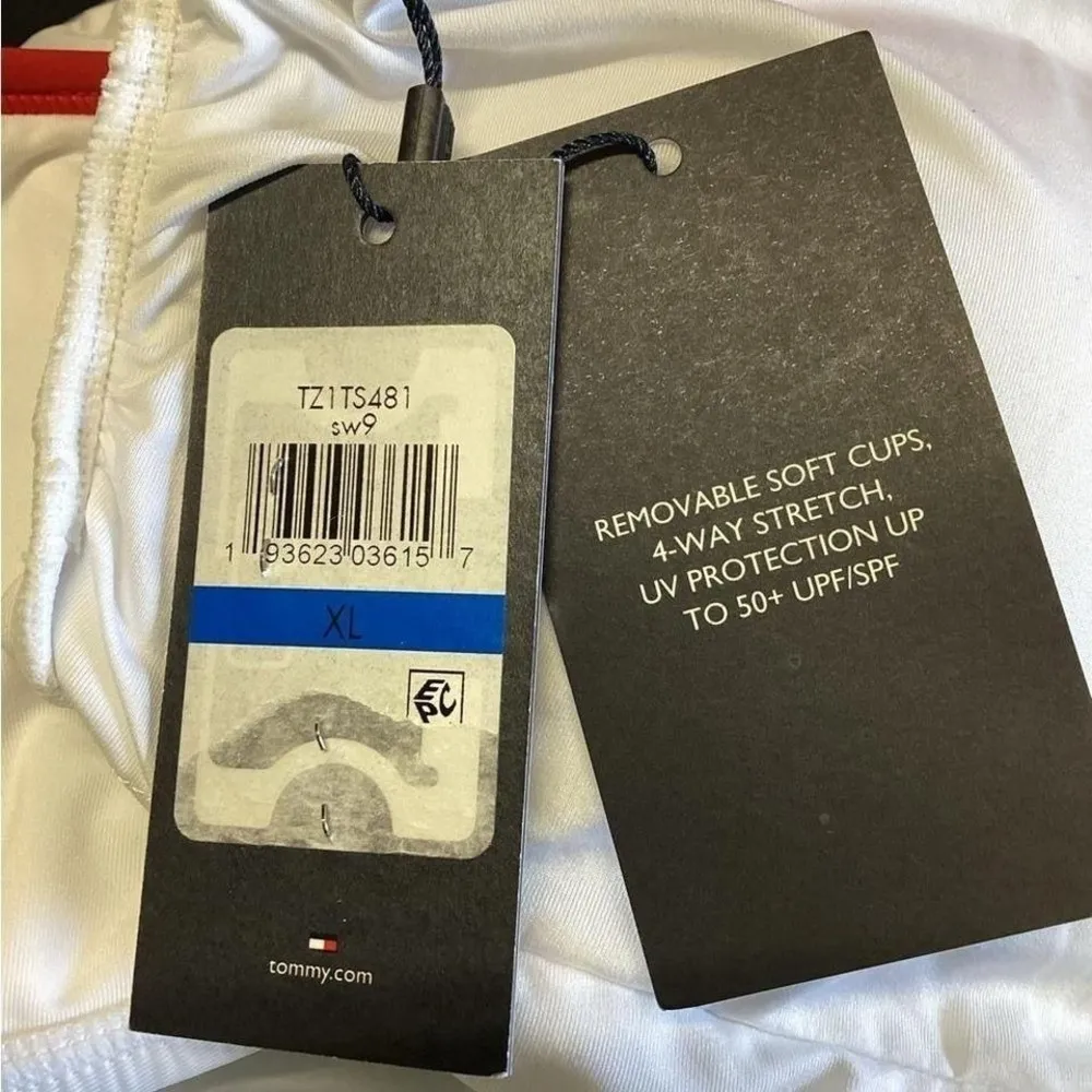 Tommy Hilfiger Women's Essential‎ Cropped Halter Bikini Swim Top  Xl - Image 4