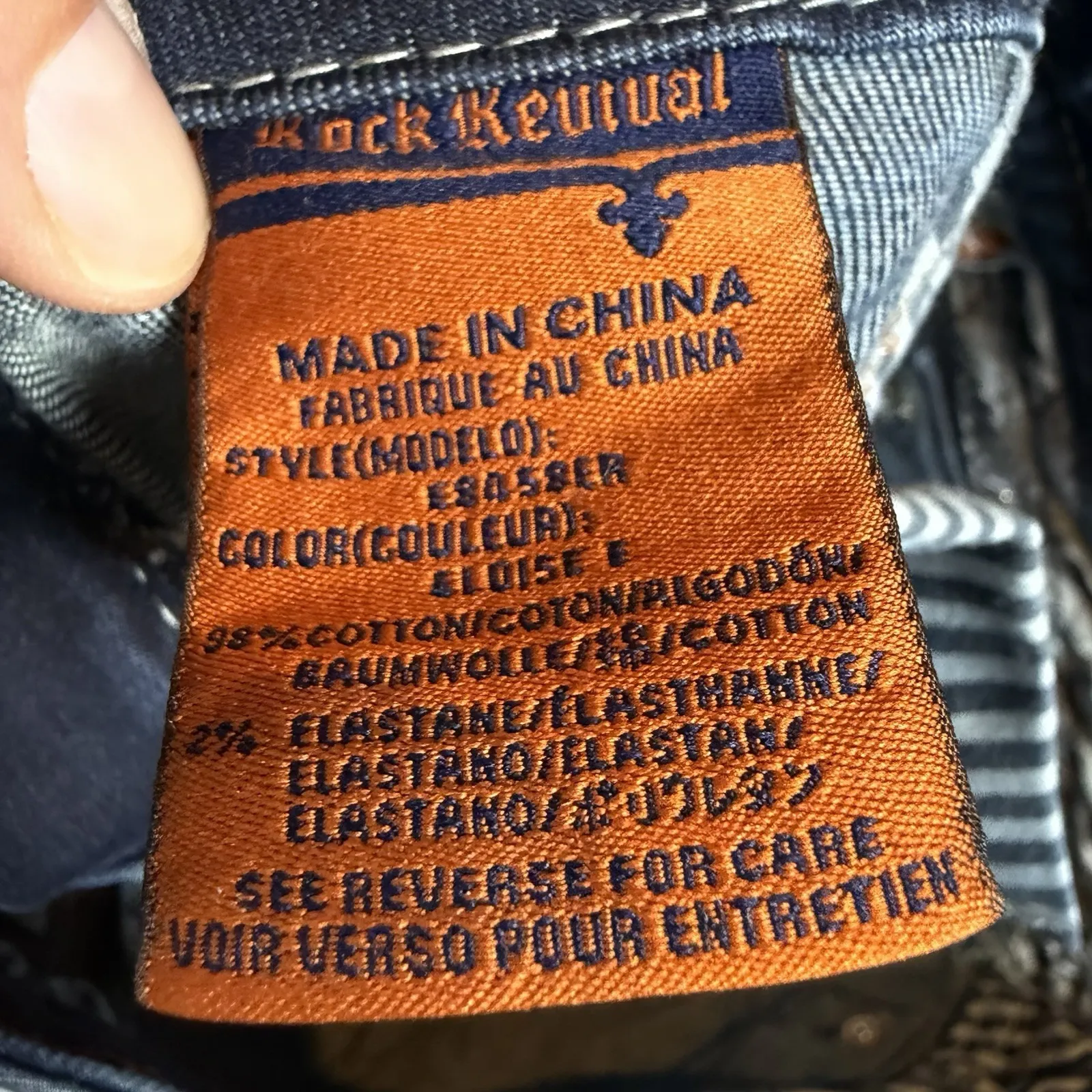 Rock Revival Jeans Womens 29 Blue Eloise Easy Bootcut Thick Stitch Bling Y2K Mid - Image 10