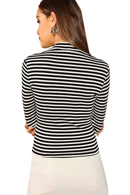Long Sleeve Striped Top - Image 2
