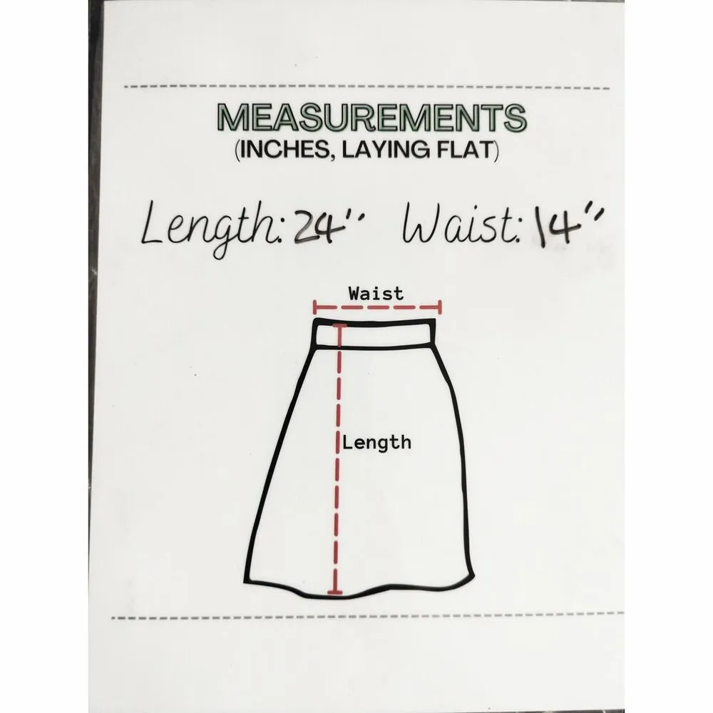 Peruvian Connection Womens Pinstripe Alpaca Wool Blend Pencil Skirt Brown Small - Image 4