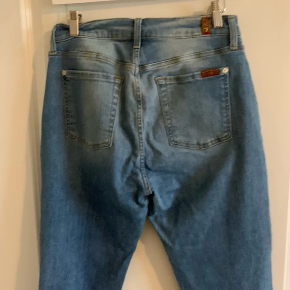 7 For All Mankind  Blue Straight Leg Denim - Image 7