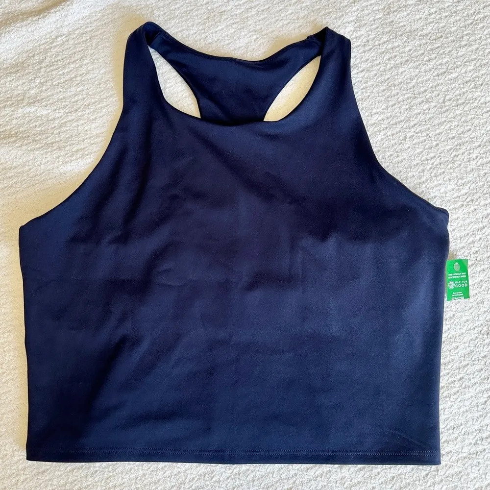 Gap GapFit High-Neck Brami XL Navy Blue NEW - Image 2