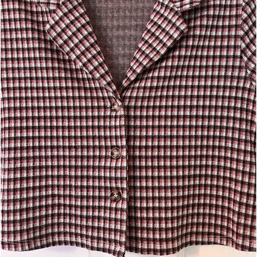 Juniors Plaid Button - Image 8