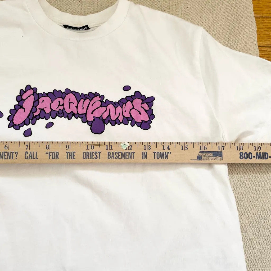 Jacquemus White 'Le T-Shirt Desenho' T-Shirt Size Small - Image 7