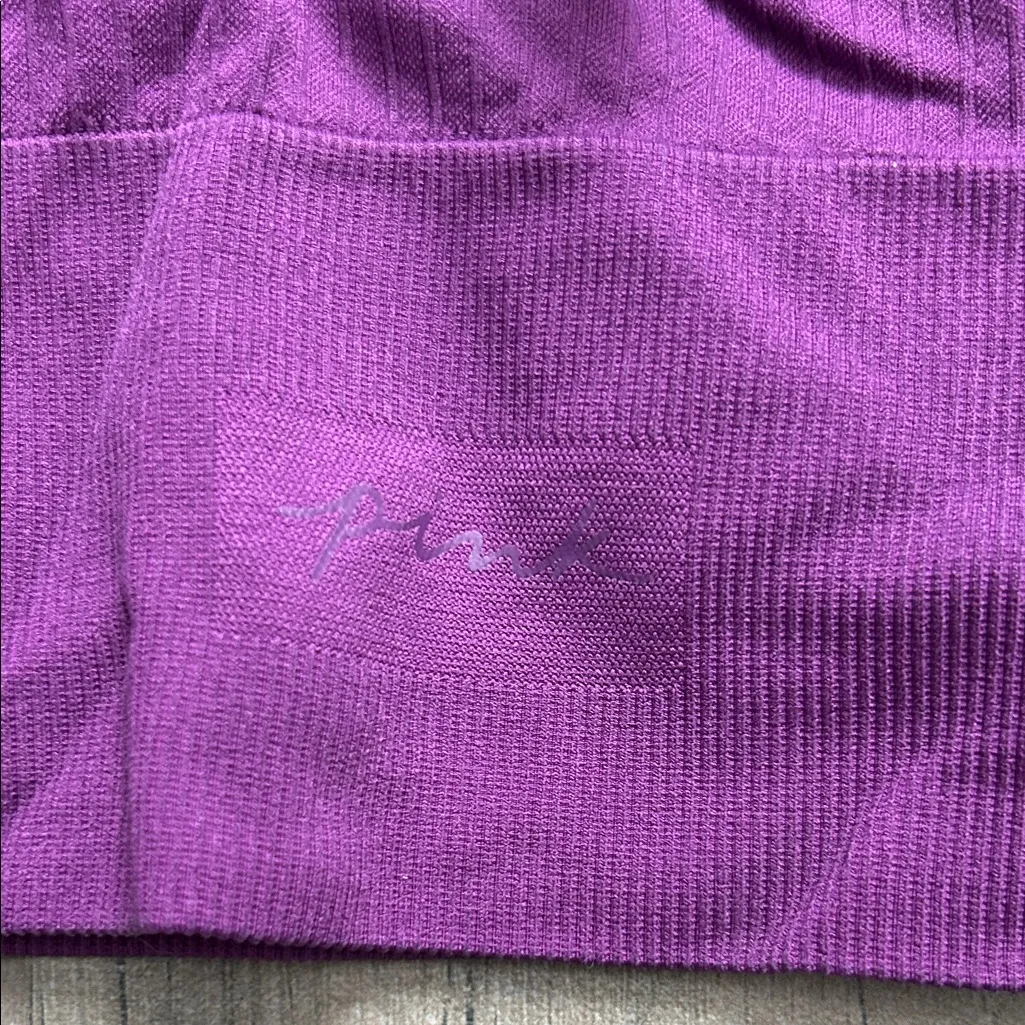 PINK Victoria's Secret Purple Sports Bra - Image 5