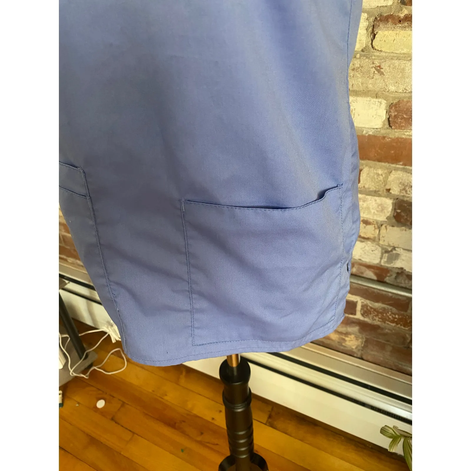 Wonder Work Everyday Durable Stretch Blue Scrub Top XXS - Image 3