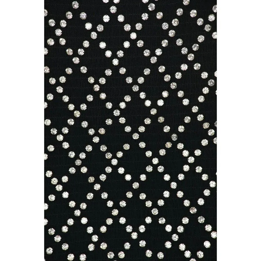 RETROFETE Felicity Dress Skirt in Black & Silver Gold Large New Womens Mini - Image 4