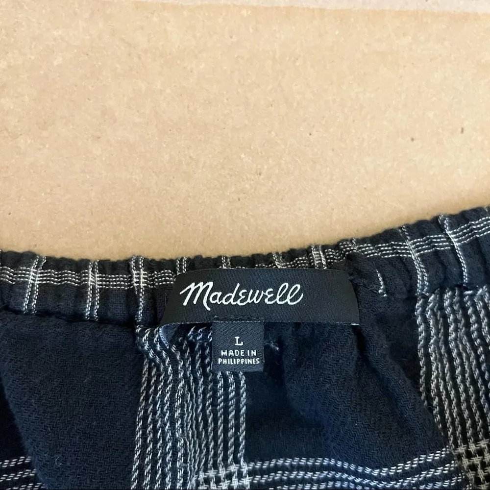 Madewell Plaid Off the Shoulder Top - Image 96