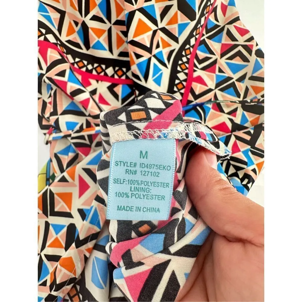 Dina Be Womens Geometric Sweetheart Neck Strapless Maxi Dress Multi-Color Medium - Image 4