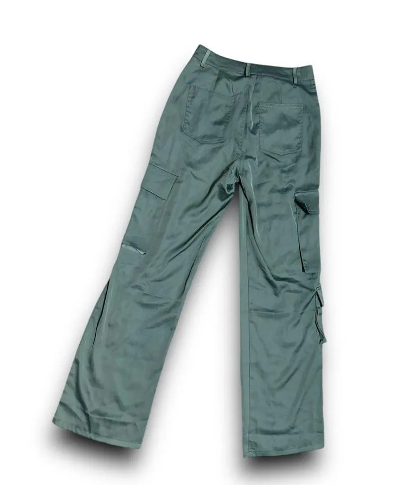 🆕 Le Lis ‘ green dream ‘ satin cargo pants - Image 10