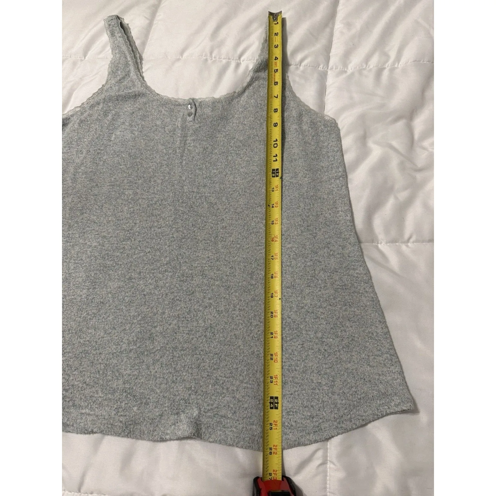 Soma Women's Cozyluxe Pajama Tank Top Black & White Cross Dye Sleeveless Large L - Image 8