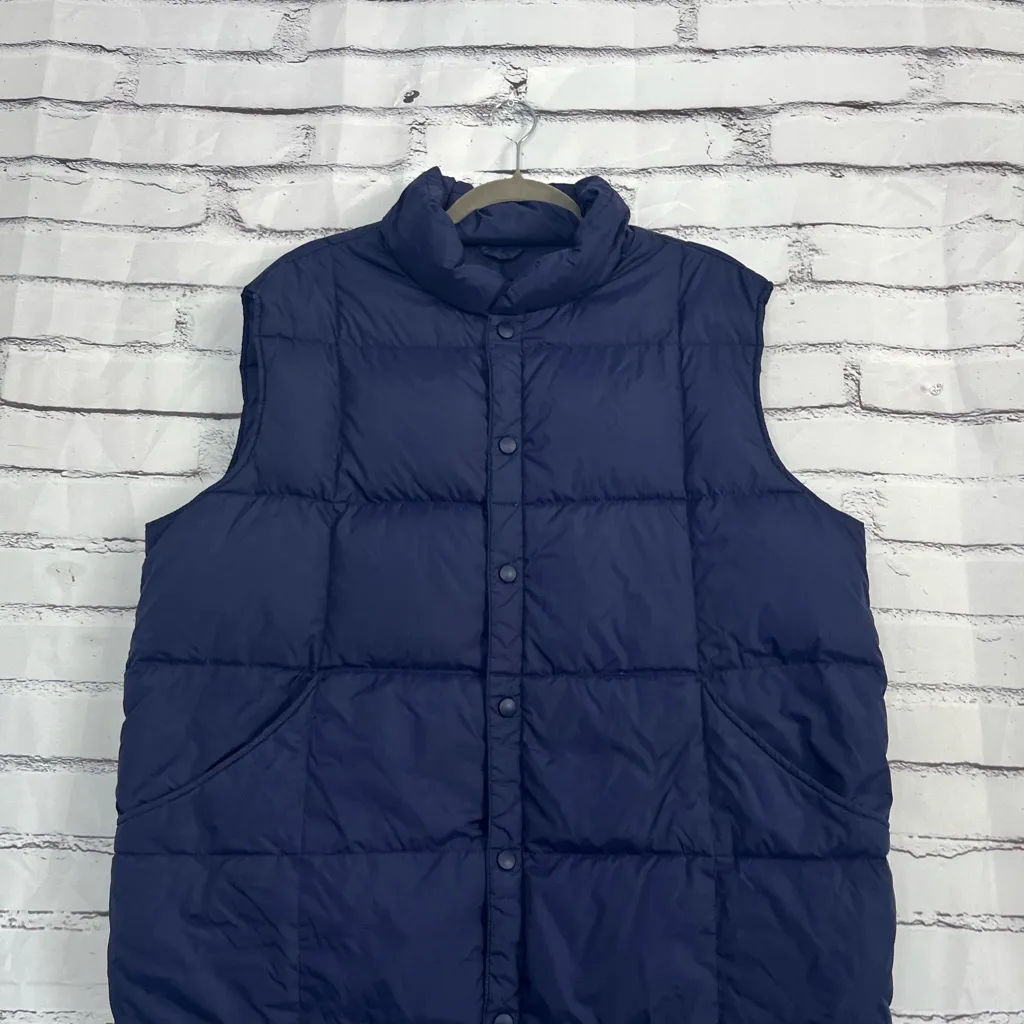 Lands’ End Violet Purple Puffer Vest Jacket Button Up Size Women’s Large Fall - Image 6