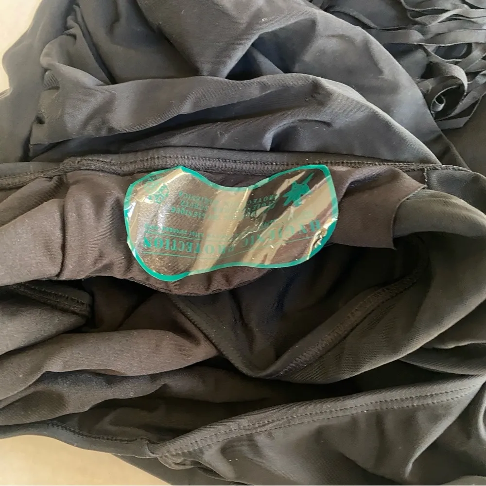 NWT Swimsuits for All black fringe bandeau one piece swimsuit Sz 26 - Image 12