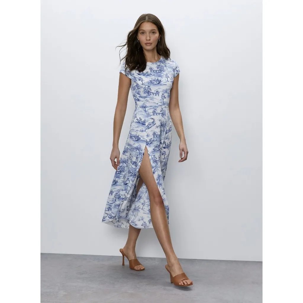Aritzia Babaton Hamptons Toile Midi Dress - Image 3