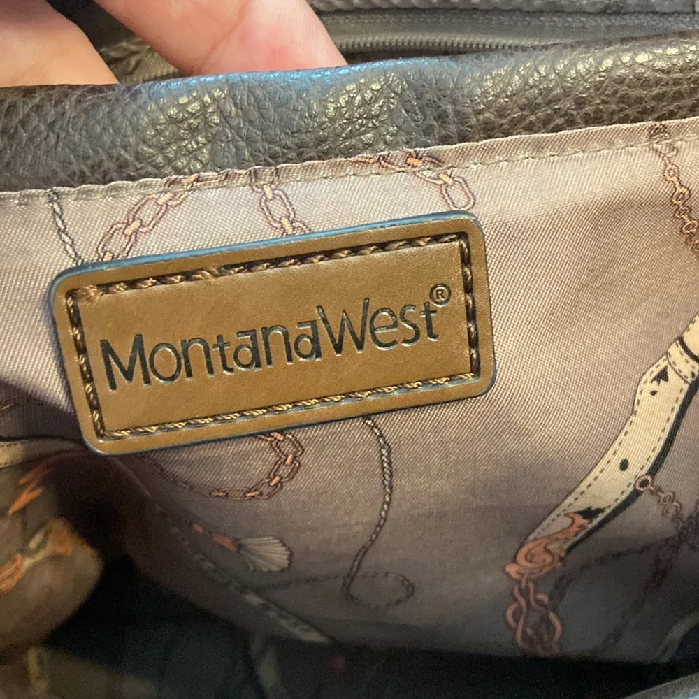 Montana West Brown and Tan  Tote Bag excellent condition see all photos - Image 7