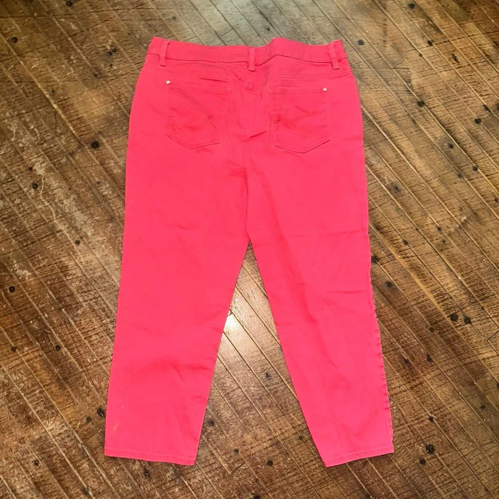 Chico’s Platinum barbiecore pink 2/12 crop jeans - Image 3