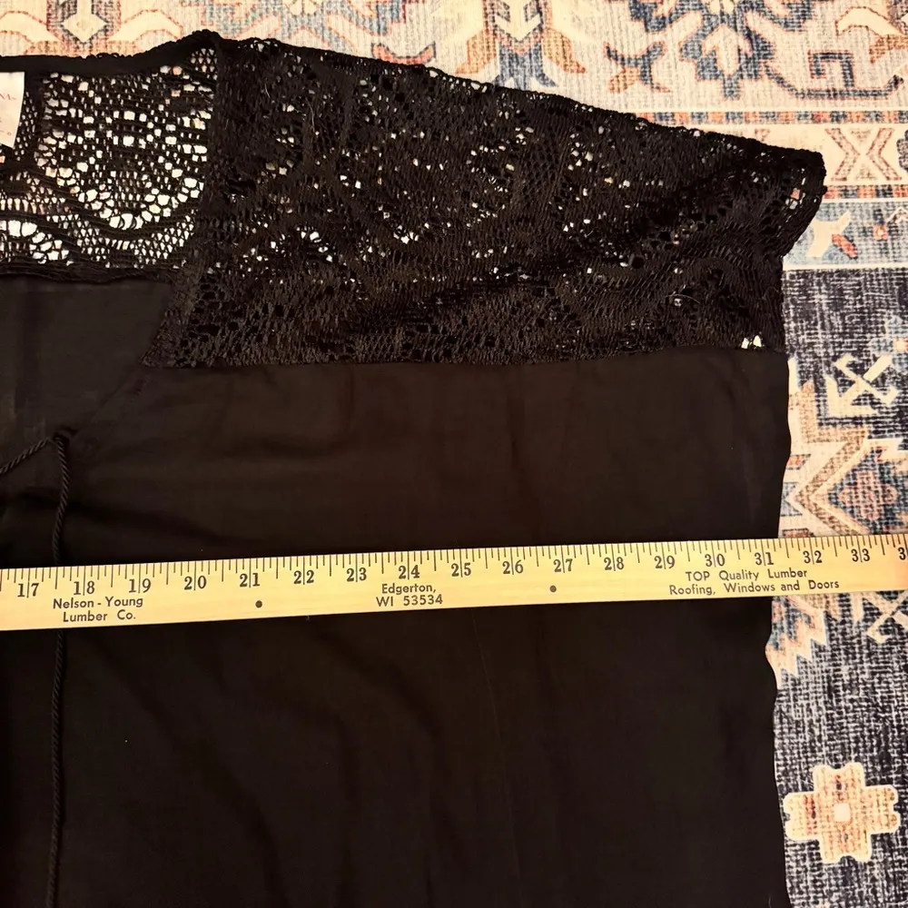 Merona Women’s Black Lace Swimsuit Cover-Up Size Small - Image 10