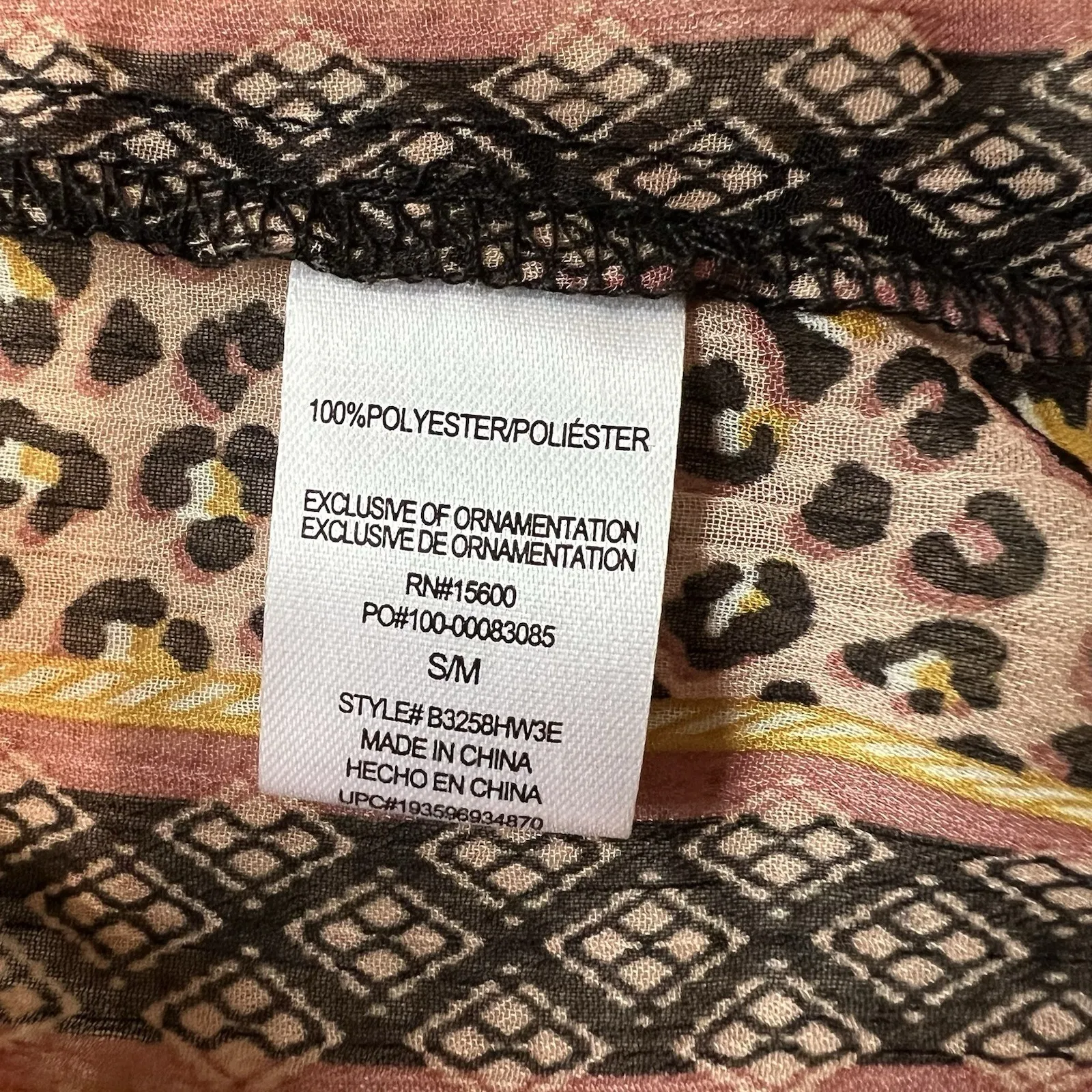 Democracy Animal Print Sheer‎ Kimono Cardigan Ruffle Bell Sleeve Bohochic Hippie - Image 8