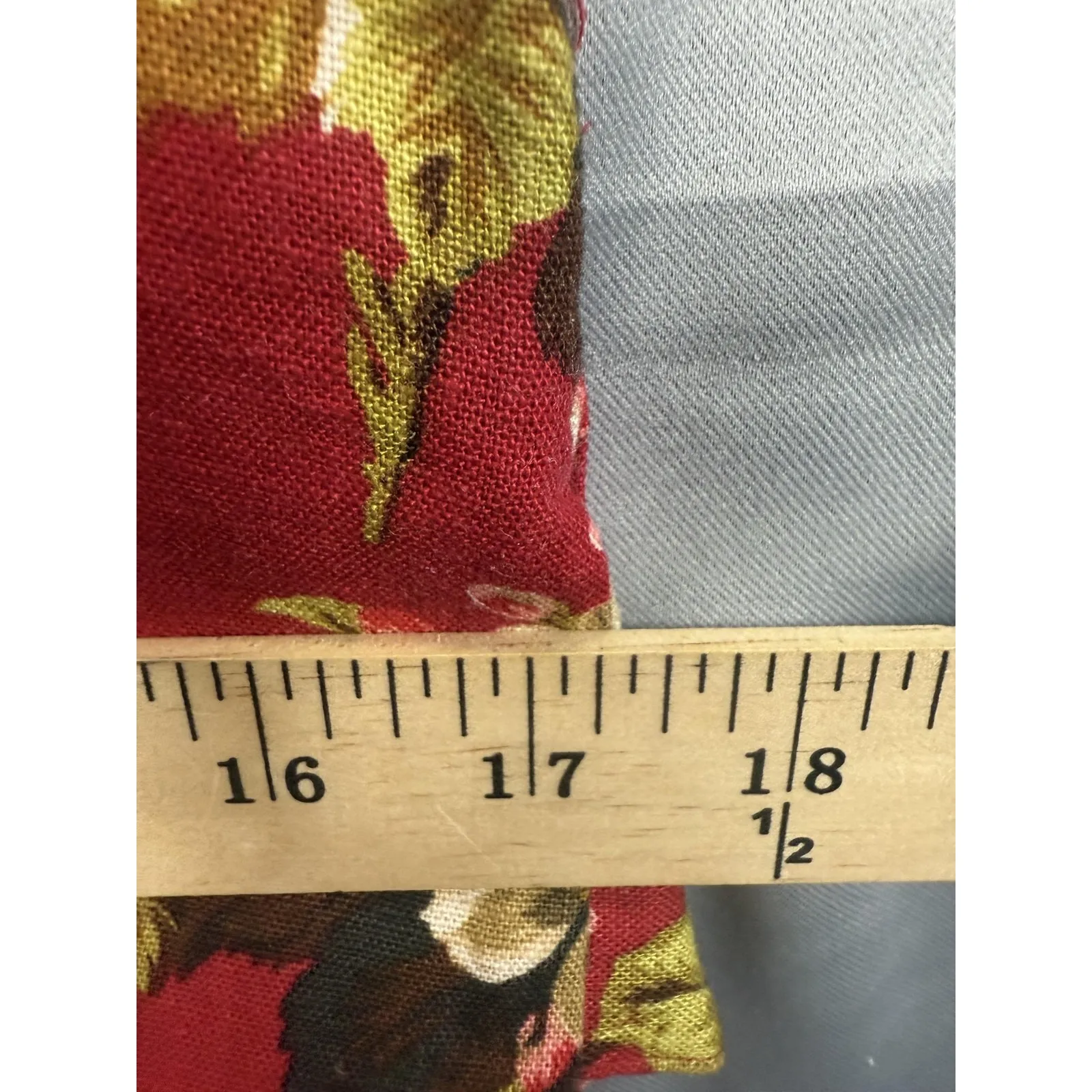 Jessica Howard Dress Womens‎ 10 Red Floral Linen Rayon Sleeveless Midi Tie Back - Image 8