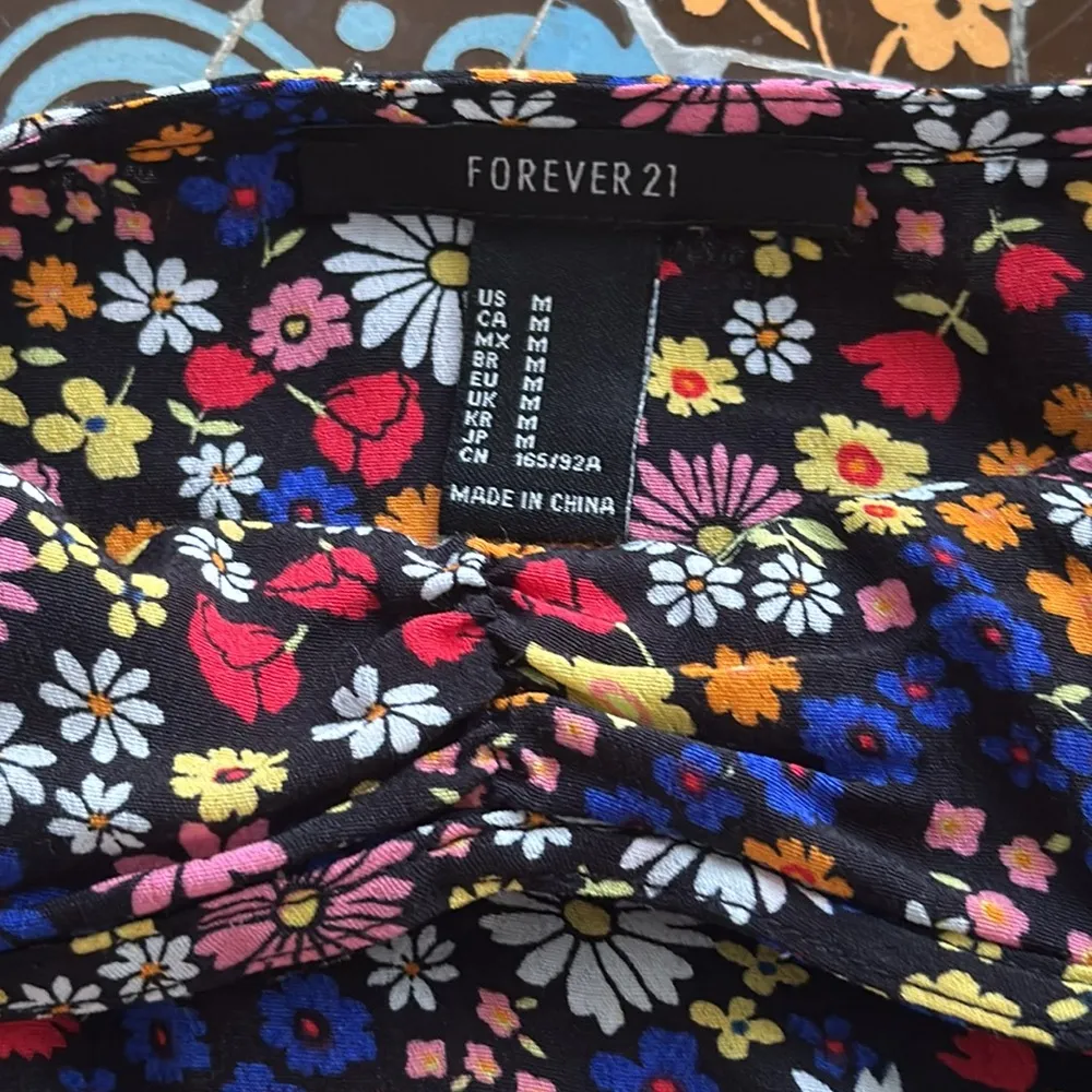 FOREVER 21 FLORAL DRESS Sz:M - Image 6