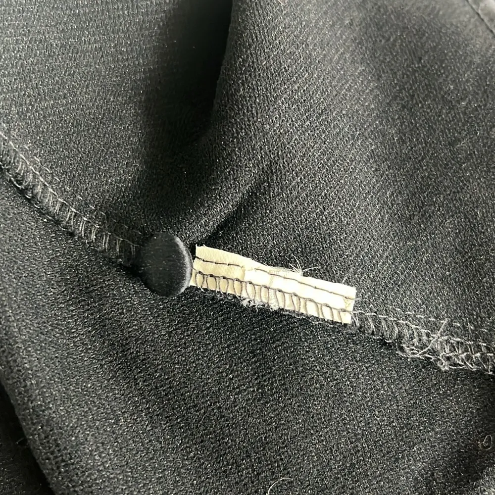 Giorgio Armani Fit & Flare Long Sleeve Ribbed Black Dress, Size 2, EXCELLENT! - Image 10