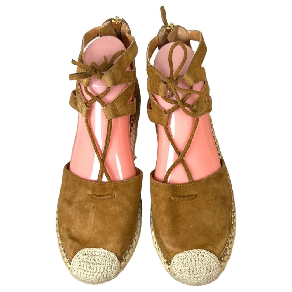 Caslon Leather Espadrille Closed Toe Flats Ankle Tie Women’s Size 8 - Image 3