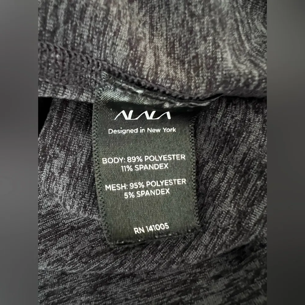 Alala grey Spacedye long Sleeve Hoodie Tee Top thumbholes mesh long sleeve S - Image 8