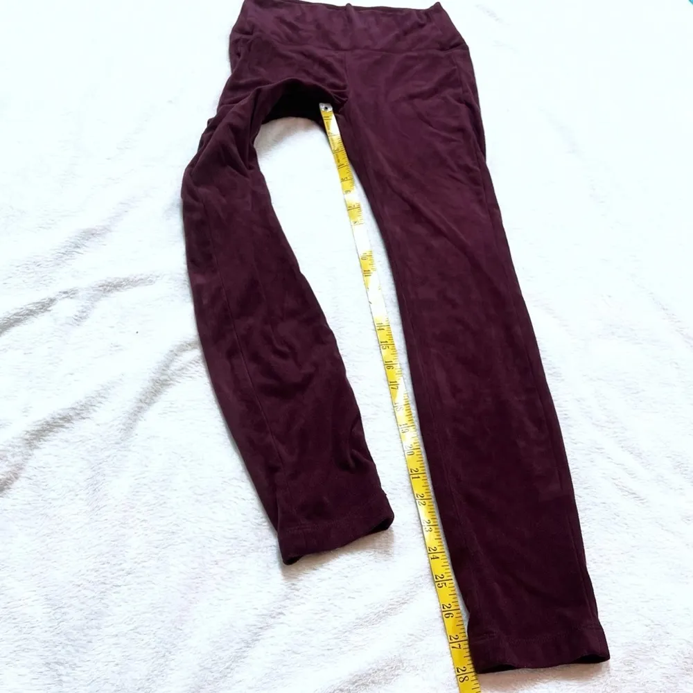White House Black Market The Legging Faux Suede Plum Purple Mid Rise Pull On XS - Image 7