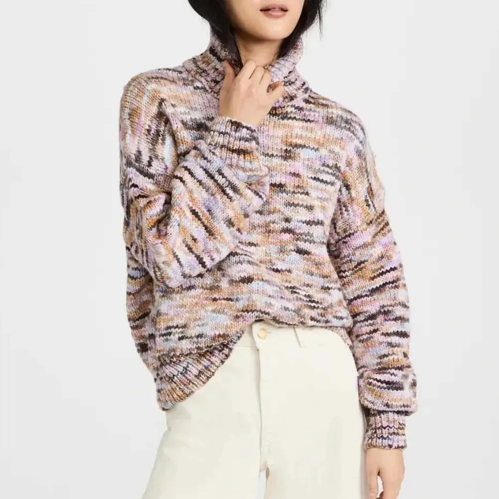 A.L.C. Harper Wool Handmade Turtleneck Sweater Size XL - Image 4