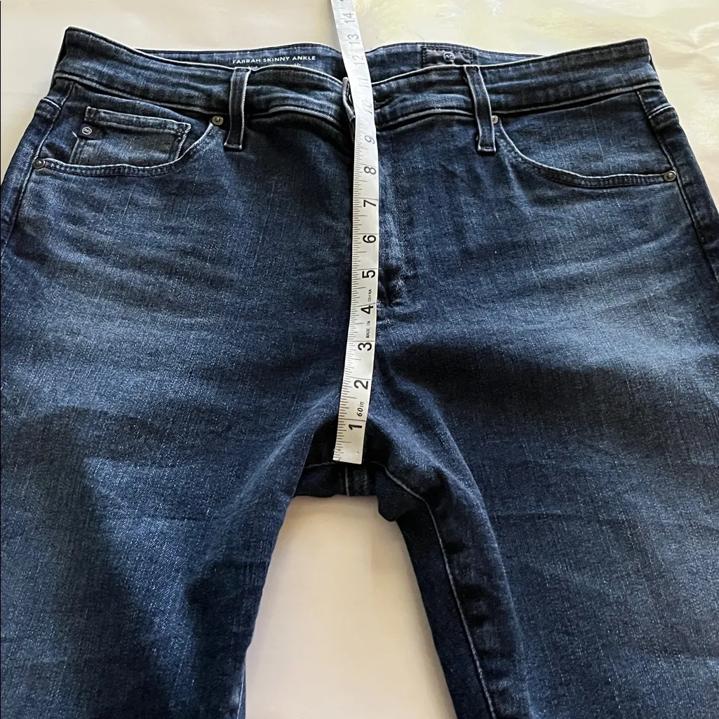 Ag Adriano Goldschmied Farrah Skinny Ankle High Rise Size 31R - Image 6