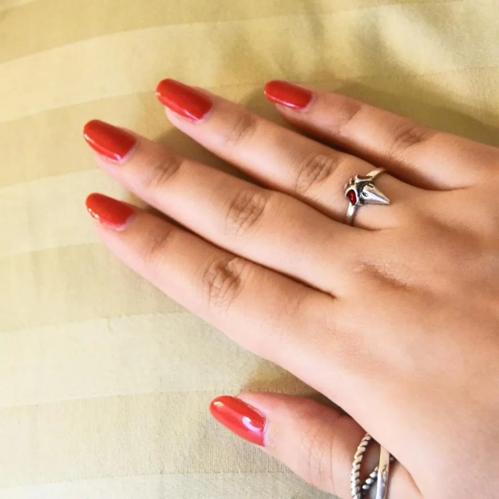 Gothic Raven Head Ring Silver - Image 6