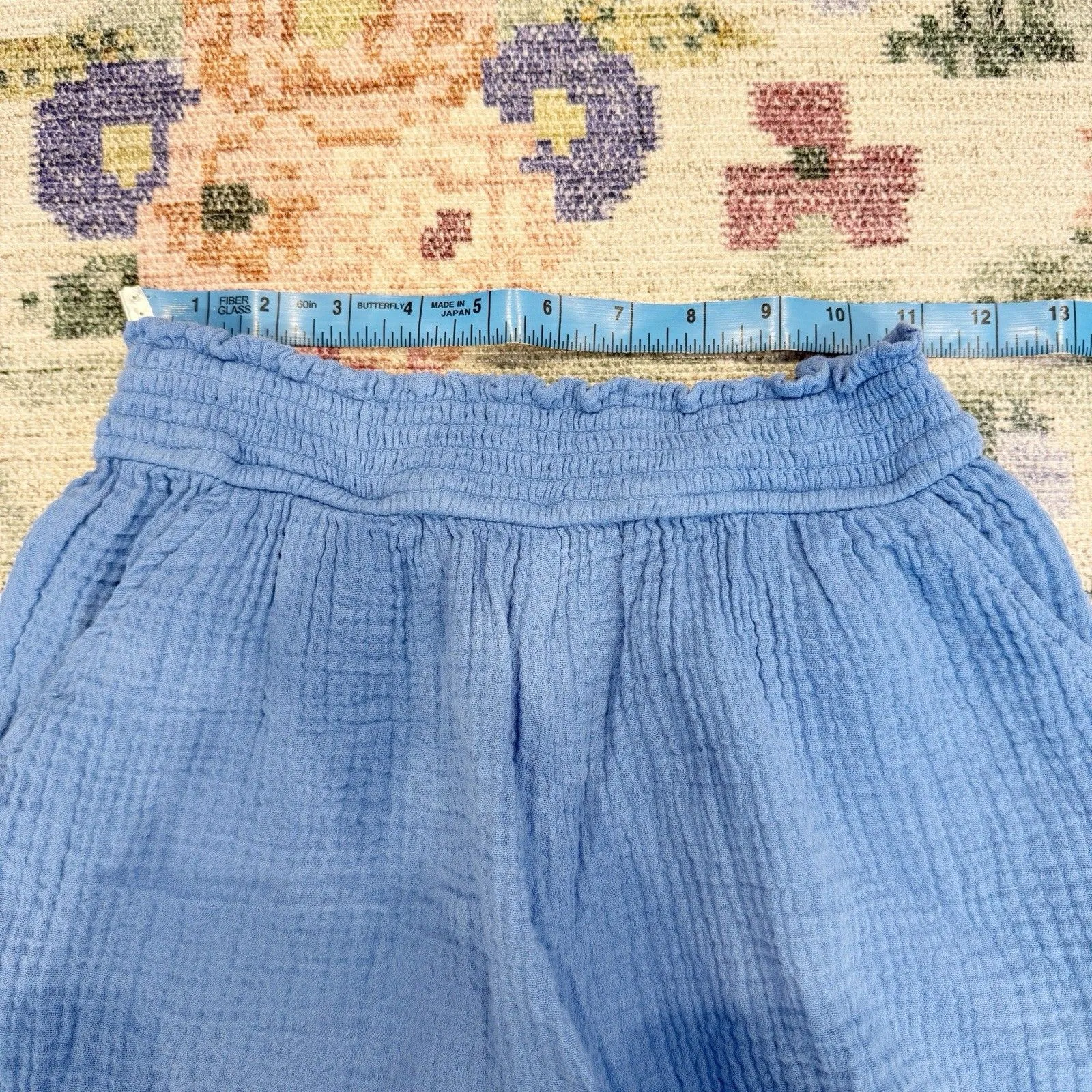 Marine Layer Womens Gauze Cotton Shorts Size Small Casual Everyday Beachy Blue - Image 5