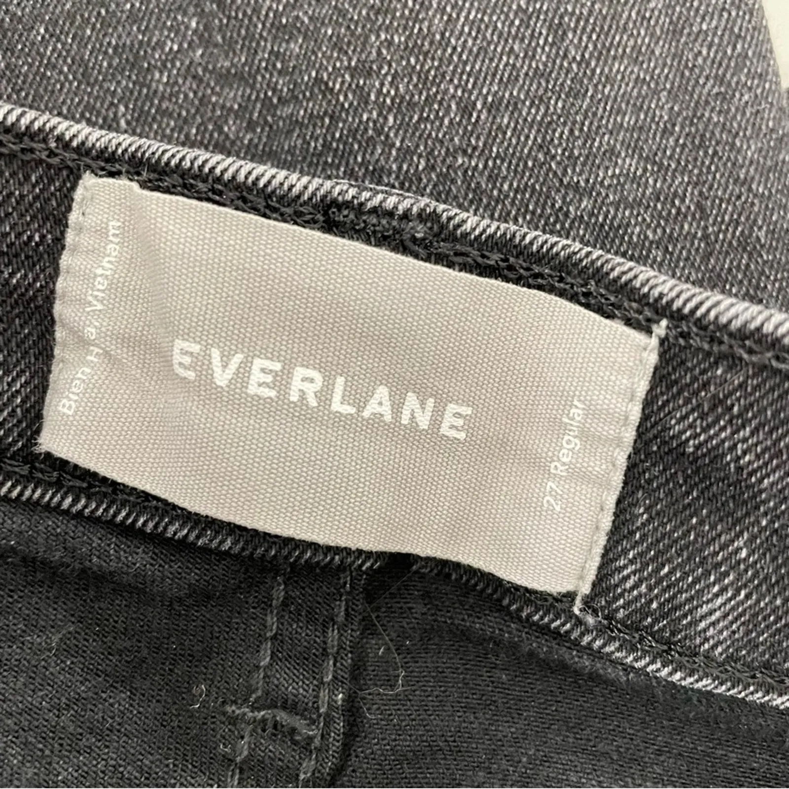 Everlane Grey High Rise Skinny Jeans Womens 27 Zip Fly Denim Casual Classic - Image 10