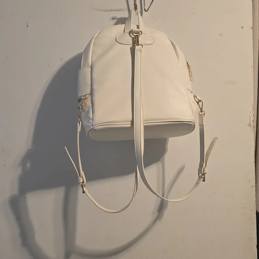 Bebe Cream Backpack with Gold Accents - Image 10