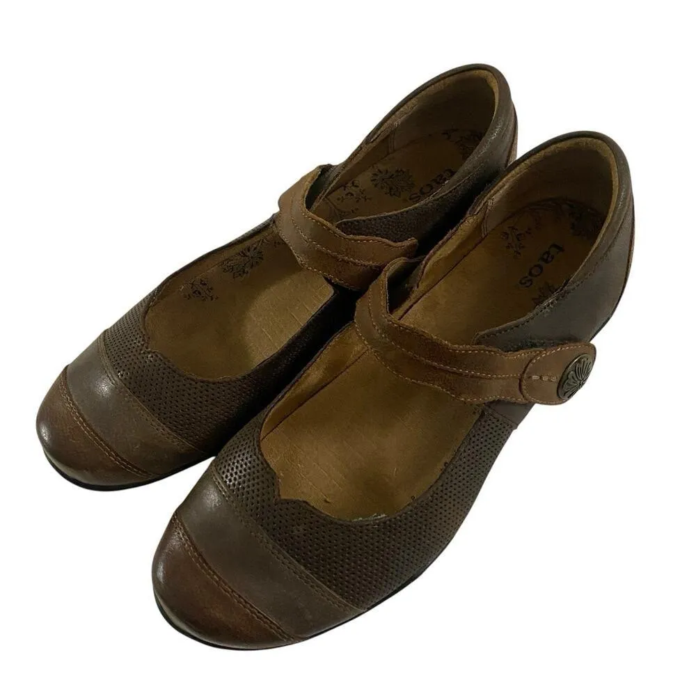 Taos Footwear Women's Sz 11 Bravo Brown Mary Jane Flats Comfort Perforated - Image 4