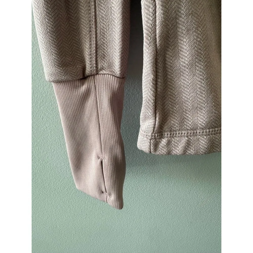 Mondetta Top Women's Small Blush Pink Half Zip Activewear Fitted Jacket - Image 3