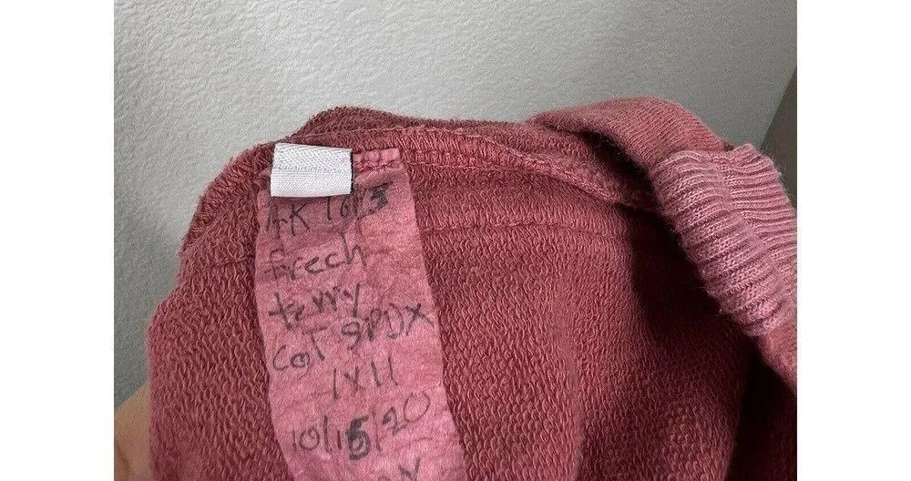 Anthropologie T.la Small S French Terry Midi Skirt Pull On Dark Rose - Image 4