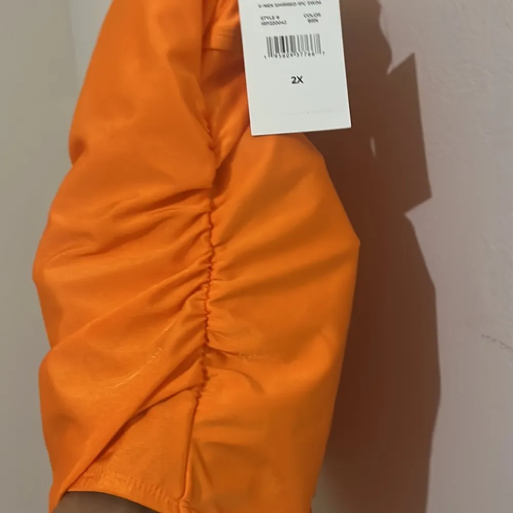 - NWT 2X Island Rays orange one piece swimsuit - Image 5